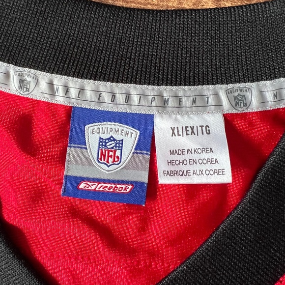 VTG Reebok Atlanta Falcons Michael Vick #7 NFL Jersey - Men’s XL - Red - Picture 7 of 9